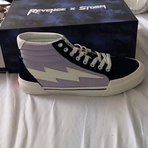 Revenge Storm sneakers Lilac and dark navy. NWT
